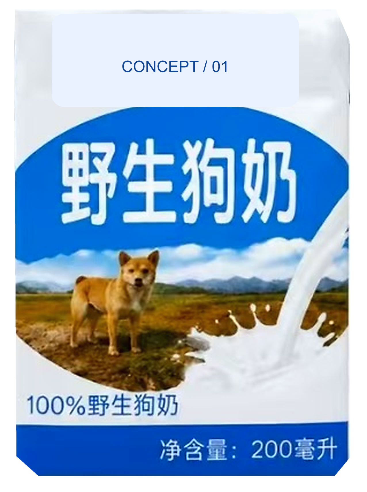 虚构概念包装正面展示